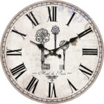 Ρολόι Τοίχου  MDF Φ34x3.8cm