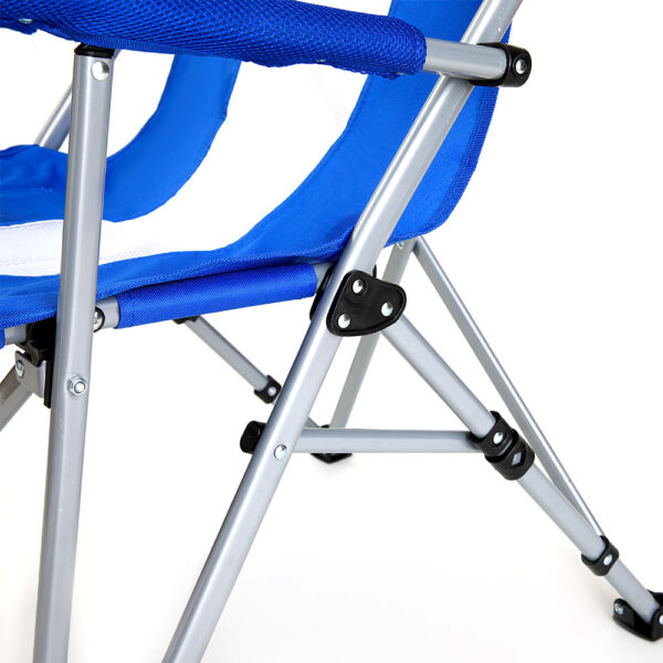 Καρέκλα Παραλίας  CURACAO Μπλε Μέταλλο/Ύφασμα 55x55x95cm