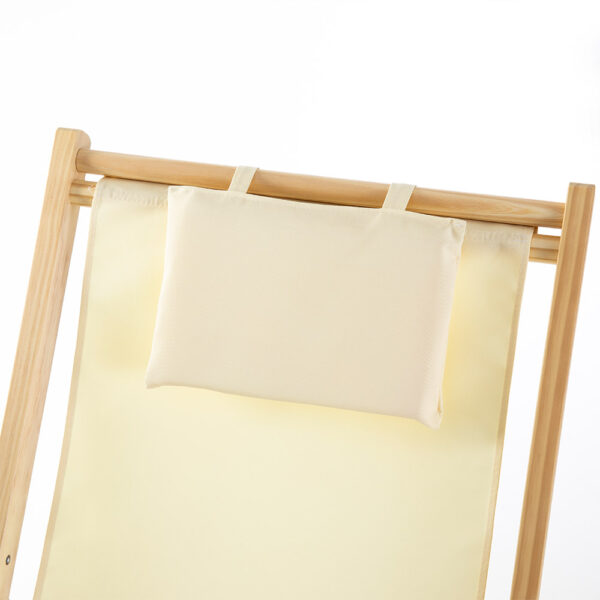 Καρέκλα Πτυσσόμενη  TIOMAN Μπεζ Ξύλο/Ύφασμα 123x58x79-92cm