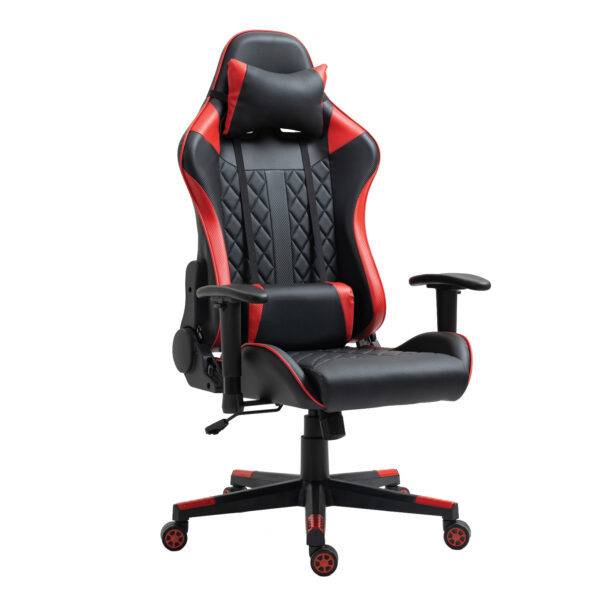 Καρέκλα Γραφείου  Gaming ENNIS Κόκκινο/Μαύρο PVC 70x55x122-131cm