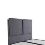 Κρεβάτι  GONDRY Με Αποθηκευτικό Χώρο Γκρι Βελούδο (Στρώμα 160x200cm)