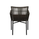 Πολυθρόνα Κήπου  BLUENILE Μαύρο/Γκρι Αλουμίνιο/Rattan 55x65x81cm