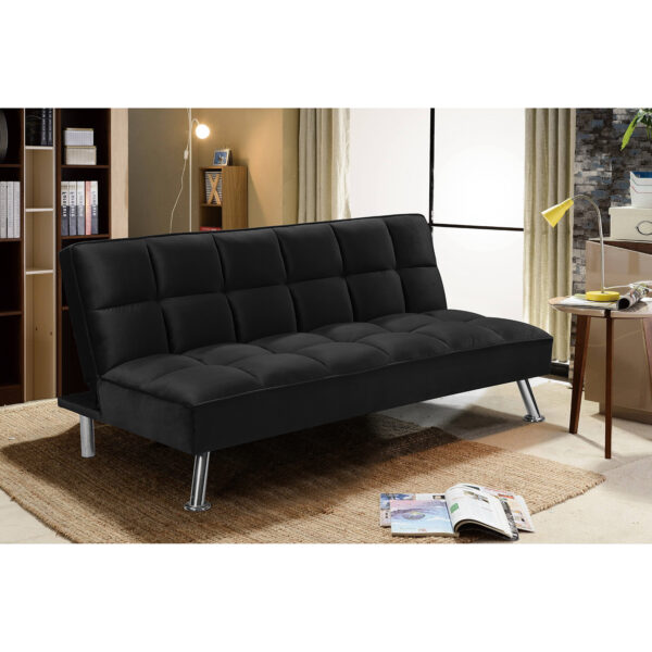 Καναπές Κρεβάτι ALIKA Σκούρο Γκρι 190x92x83cm