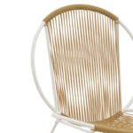 Καρέκλα Dapper  λευκό μέταλλο-pe φυσικό 64.5x74.5x76εκ