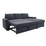 Γωνιακός καναπές-κρεβάτι αριστερή γωνία Belle  ανθρακί 236x164x88εκ