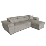 Γωνιακός καναπές-κρεβάτι αναστρέψιμος Comy  μπεζ-καφέ 286x160x75-90εκ