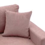 Γωνιακός καναπές-κρεβάτι αναστρέψιμος Lilian  ύφασμα σάπιο μήλο 225x148x81εκ