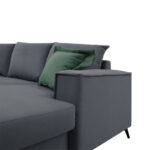 Γωνιακός καναπές Fabulous  αναστρέψιμος ύφασμα ανθρακί-κυπαρισσί 240x165x95εκ