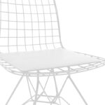 Καρέκλα Sakai  PU λευκό-λευκό πόδι