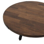 Τραπέζι σαλονιού Zenith  ξύλο πεύκου 35mm καρυδί Φ80x39εκ