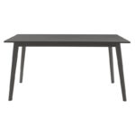 Tραπεζαρία Benson - Toto  σετ 7τμχ rustic grey - ύφασμα γκρι 150x90x75εκ