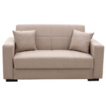 Kαναπές κρεβάτι Vox  2θέσιος ύφασμα μπεζ 148x77x80εκ