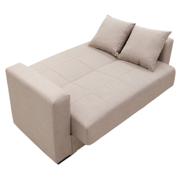 Kαναπές κρεβάτι Vox  2θέσιος ύφασμα μπεζ 148x77x80εκ