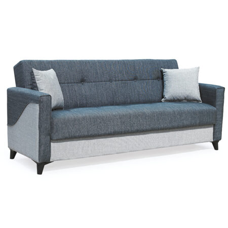 Kαναπές-κρεβάτι Isadora  3θέσιος ύφασμα ανθρακί-γκρι 210x75x80εκ