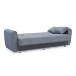 Kαναπές κρεβάτι Devoted  3θέσιος ύφασμα γκρι 210x75x80εκ
