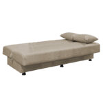 Kαναπές κρεβάτι Romina  3θέσιος ύφασμα μπεζ 190x90x80εκ