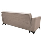 Kαναπές κρεβάτι Asma  2θέσιος ύφασμα μπεζ 156x76x85εκ