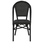 Καρέκλα Paris  αλουμίνιο μαύρο-textilene μαύρο