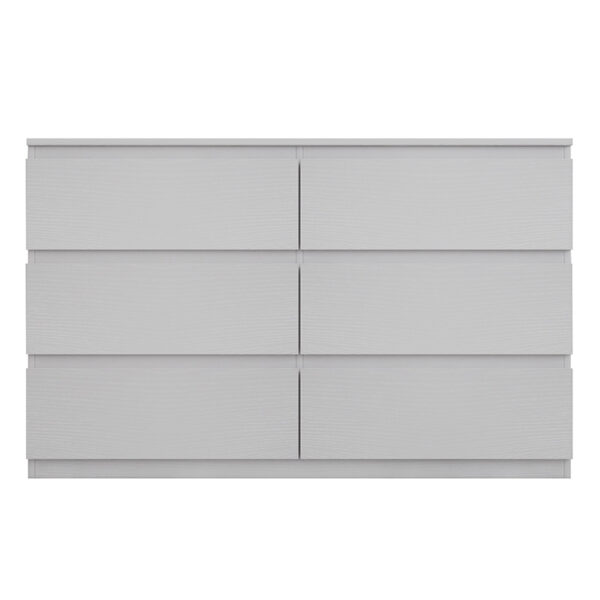 Συρταριέρα Cindy  6 συρταριών λευκό 120x40x75εκ