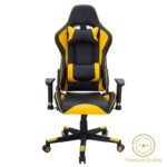Καρέκλα γραφείου gaming Miel  PU μαύρο-κίτρινο
