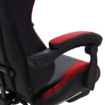 Καρέκλα γραφείου gaming με υποπόδιο Moza  PU μαύρο-κόκκινο