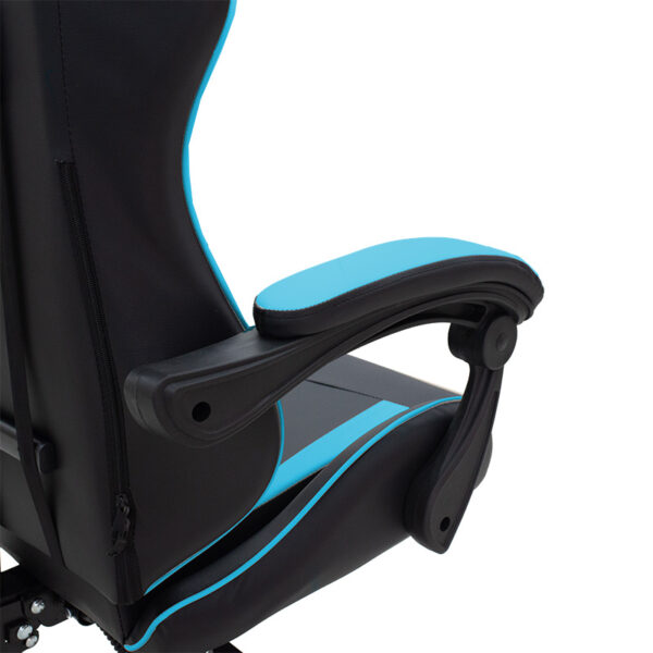 Καρέκλα γραφείου gaming Leoni  PU μαύρο-μπλε