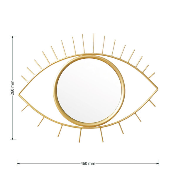 Καθρέπτης Eye  χρυσό 46x2x26εκ