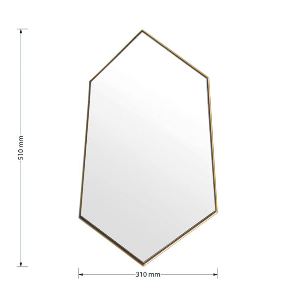 Καθρέπτης Polygon  31x2x51εκ