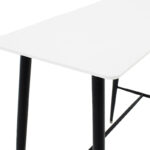Tραπέζι μπαρ Harriet  MDF λευκό-μαύρο 120x60x105εκ