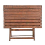 Τραπέζι Retto  μασίφ ξύλο οξιάς καρυδί εμποτισμού 80x60x72εκ