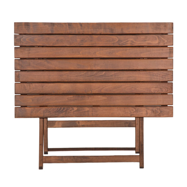 Τραπέζι Retto  μασίφ ξύλο οξιάς καρυδί εμποτισμού 80x60x72εκ