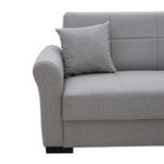 Γωνιακός καναπές κρεβάτι αναστρέψιμος Pasion  ύφασμα γκρι 240x155x84εκ
