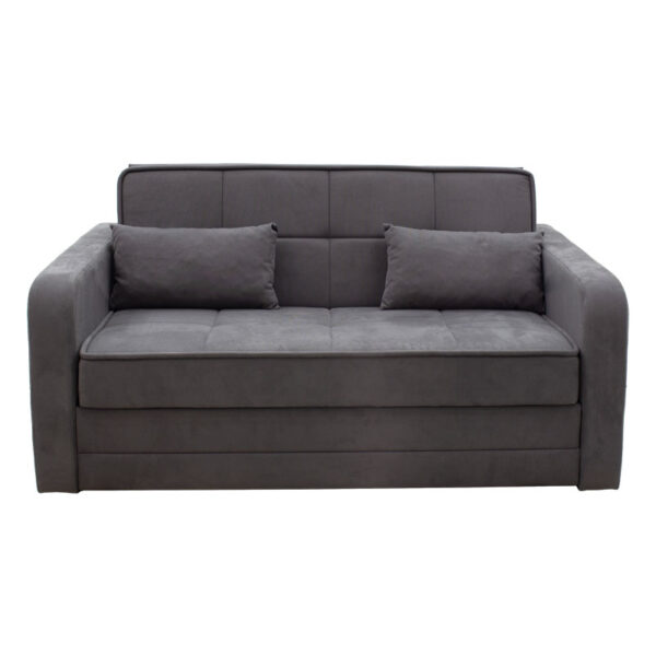 Καναπές κρεβάτι 2 θέσιος Diamont  ύφασμα γκρι 169x105x85εκ