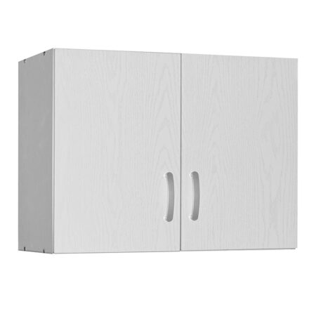 Πατάρι ντουλάπας Zelia  δίφυλλο λευκό 79x42x60εκ