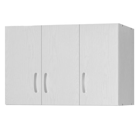 Πατάρι ντουλάπας Zelia  τρίφυλλο λευκό 90x42x60εκ