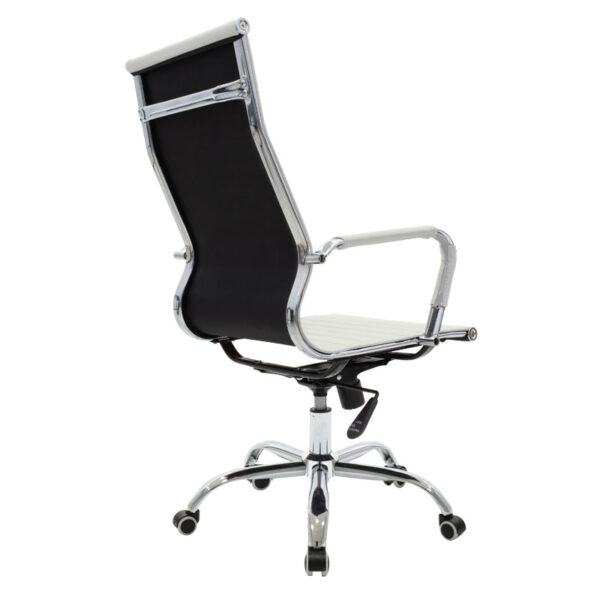 Καρέκλα γραφείου διευθυντή Valter  λευκό pu 55.5x58x108εκ