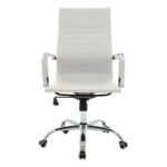 Καρέκλα γραφείου διευθυντή Valter  λευκό pu 55.5x58x108εκ