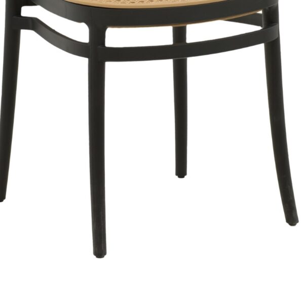 Καρέκλα Nereus  pp φυσικό-μαύρο 45x43x84εκ