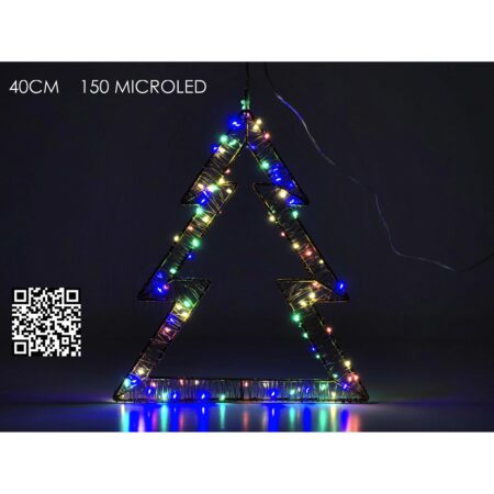 Δέντρο Φωτιζόμενο 150 Micro LED RGB 40cm