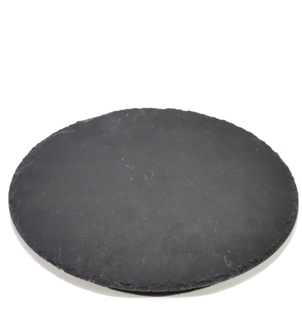 Δίσκος Σερβιρίσματος  Αλλαντικών/Τυριών Περιστρεφόμενος Μαύρο Πέτρα Φ30x2.5cm