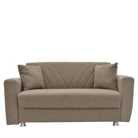 Καναπές Κρεβάτι Διθέσιος  JUAN Καφέ 151x82x80cm