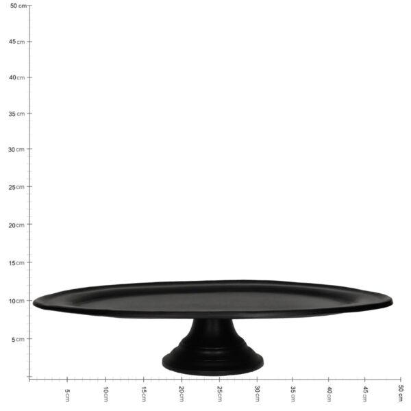 Δίσκος Σε Βάση Μαύρο Αλουμίνιο 49x30x10cm