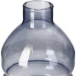 Βάζο Μπουκάλι Λιλά Γυαλί 8.6x8.6x31.5cm