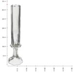 Βάζο  Φλάουτο Χειροποίητο Διάφανο Γυαλί 8.5x8.5x33cm