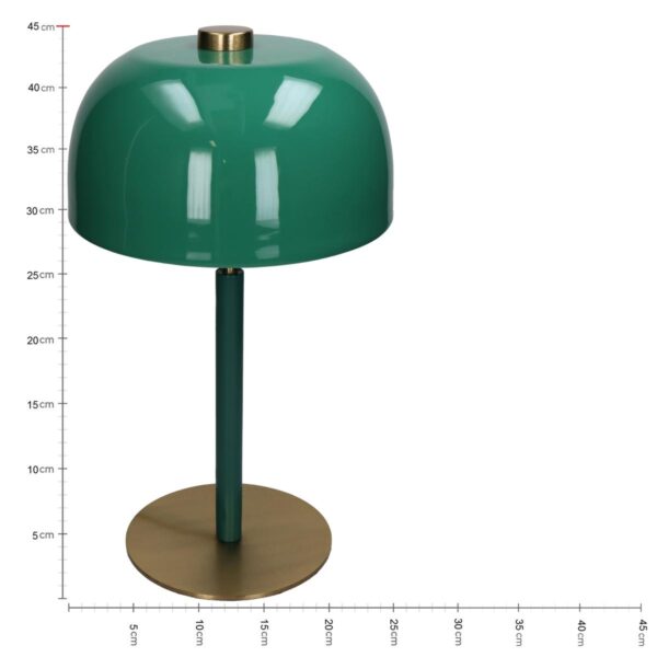 Επιτραπέζιο Φωτιστικό Πράσινο Μέταλλο 25x25x45cm