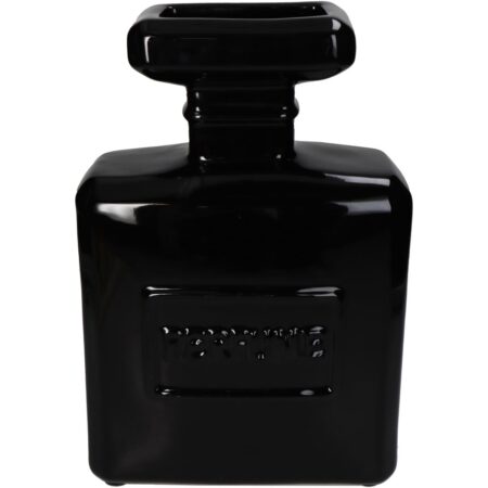 Βάζο Μπουκάλι Άρωμα Μαύρο Κεραμικό 19.5x8.5x29.7cm