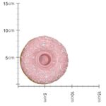 Κηροπήγιο Donut Ροζ Polyresin 9x9x3cm