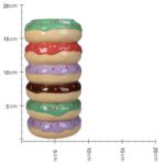 Βάζο Donuts Πολύχρωμο Κεραμικό 9x9x18cm