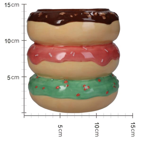 Κασπώ Donut Πολύχρωμο Κεραμικό 14x14x14.5cm