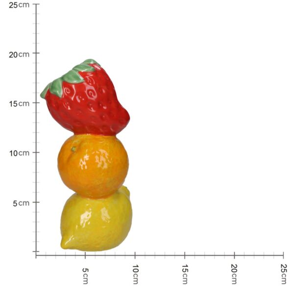 Βάζο Φρούτα Πολύχρωμο Κεραμικό 9.6x8x19.5cm